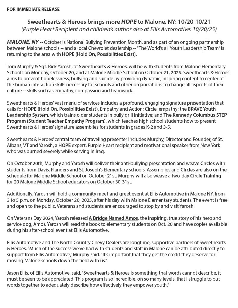 Press Release Page 1