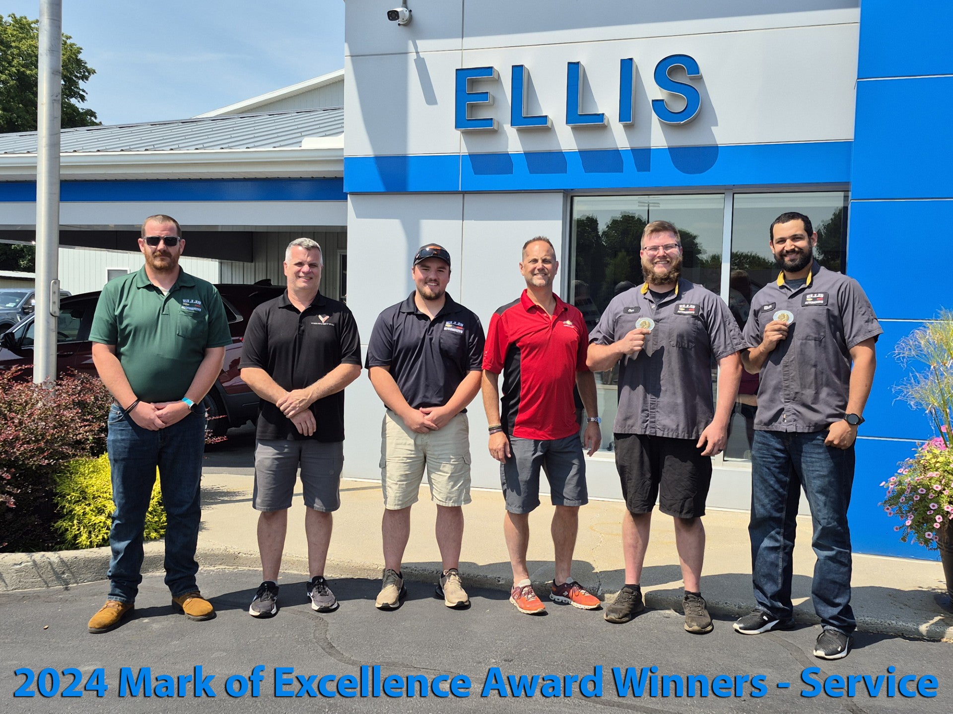 Ellis Automotive Marak of Excellence Award Winnes